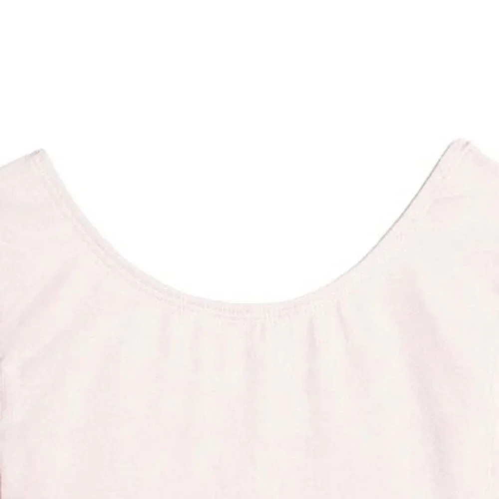Danskin Childs L 12-14 Leotard Theatrical Pink Long Sleeve Scoop Neck Dance